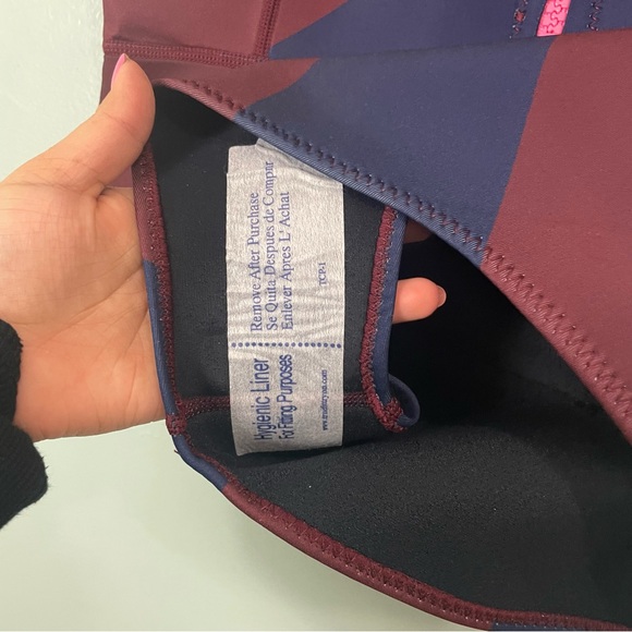 Cynthia Rowley Sleeveless Striped Byron Wetsuit Navy Burgundy New Women Sz 1X - Picture 8 of 10